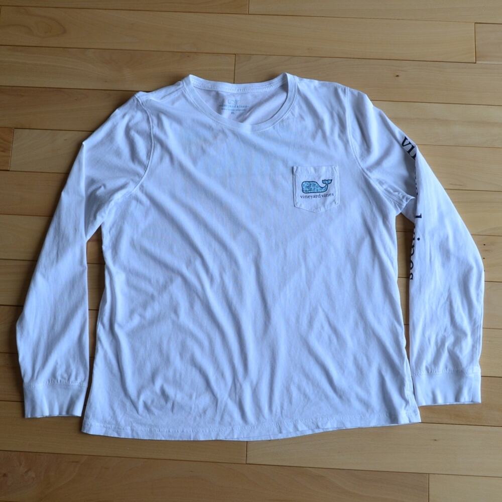 Vineyard Vines Long Sleeve Tee T-Shirt Size XL White